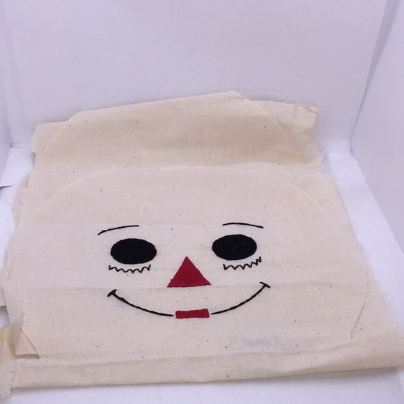 Raggedy Anne Soft Doll Sewing Project Includes Fabric and Lace Collar - Picture 5 of 10